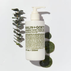 MALIN+GOETZ label and ingredients panel showing botanical extracts