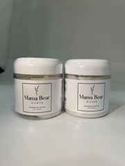 Mama Bear Oasis cream texture closeup demonstrating quick absorption