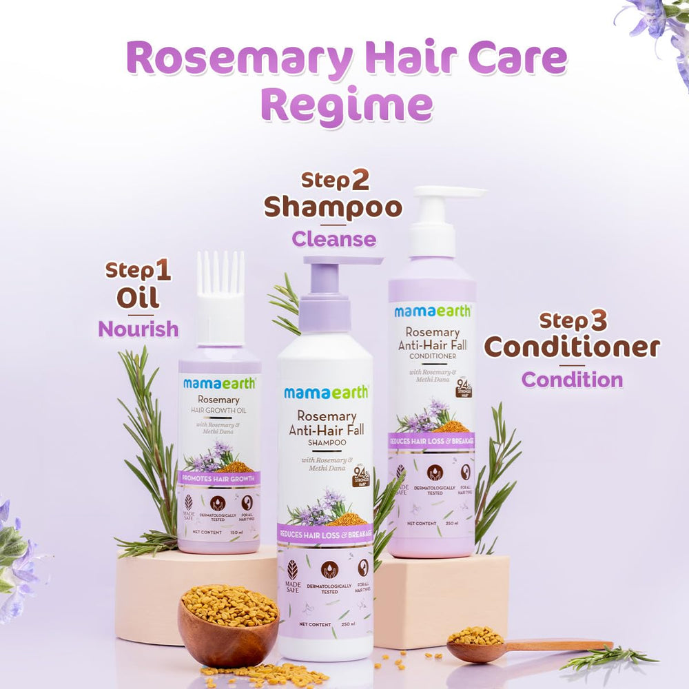 Hair lengths treated with Mamaearth oil showing smoother strands