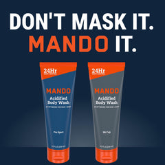 Mando two bottles styled for gift idea emphasizing value pack convenience