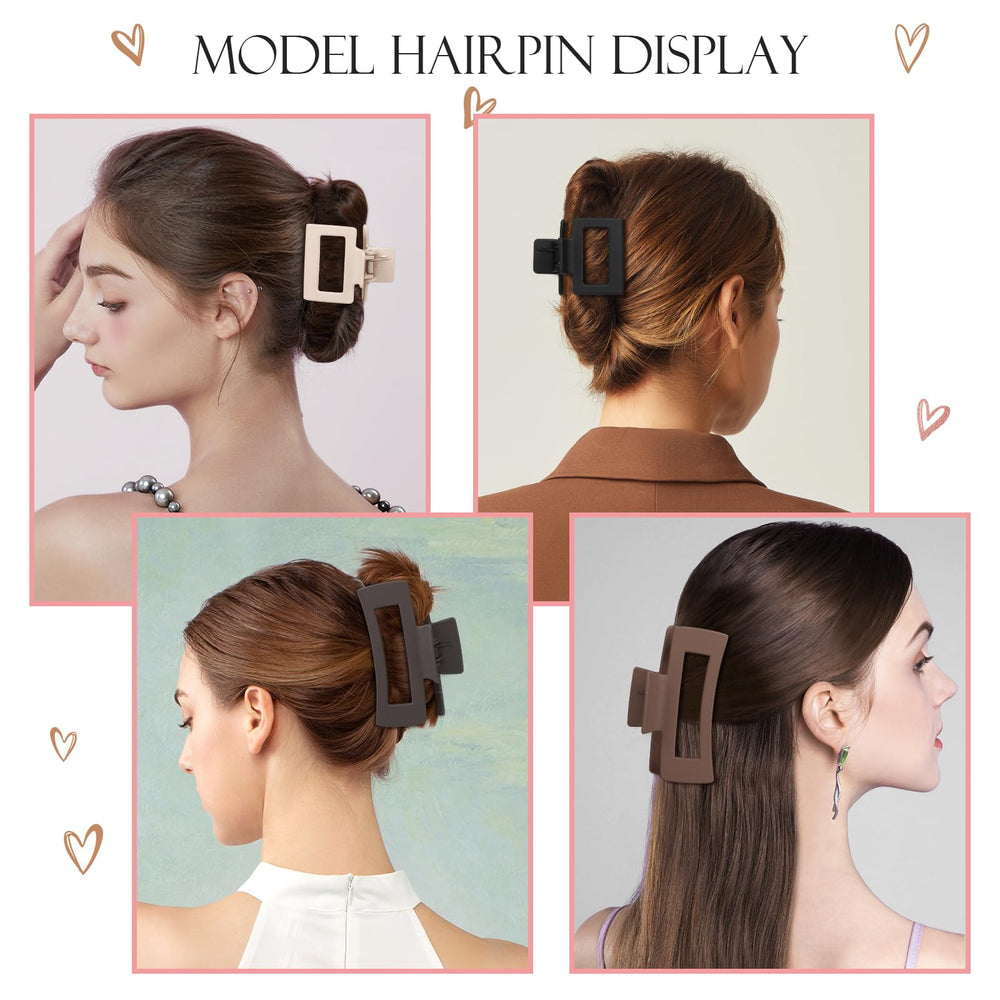 Mandydov clips worn in half-up hairstyle demonstrating comfortable, no-pull hold