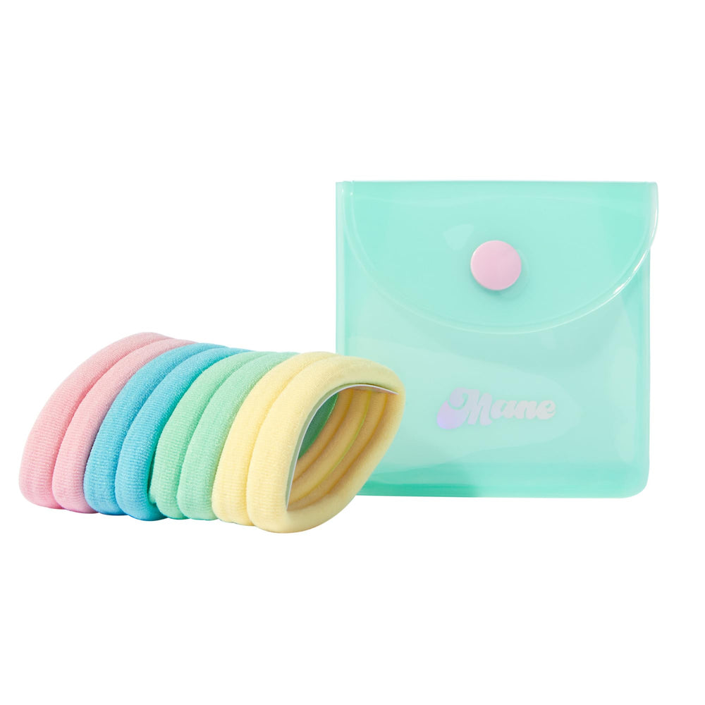 Mane fabric close-up reveals soft wrap and smooth texture to prevent hair damage
