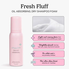 Mane Fresh Fluff airy foam texture close-up demonstrating lightweight application