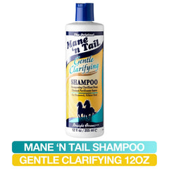 Mane 'n Tail shampoo lather on hand illustrating texture and cleansing benefit: gentle foam