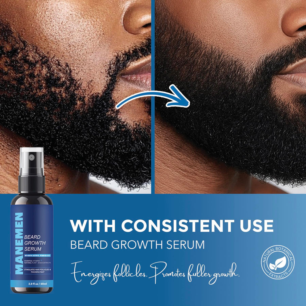 MANEMEN ingredients label close-up, shows natural extracts and vitamins benefit