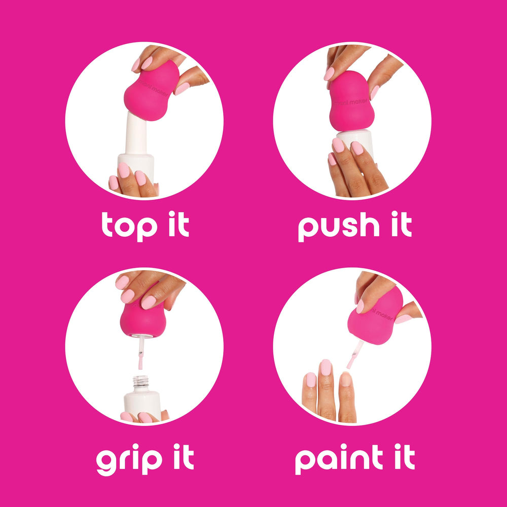 Left-handed use of Mani Maker demonstrating ambidextrous control advantage