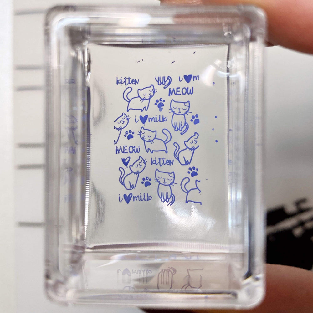 Maniology stamper face showing magnifying effect for sharper stamped details