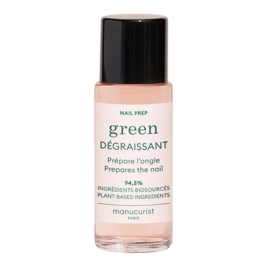 Manucurist Nail Prep front packaging showing clean minimalist bottle and label benefit