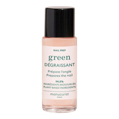 Manucurist Nail Prep front packaging showing clean minimalist bottle and label benefit