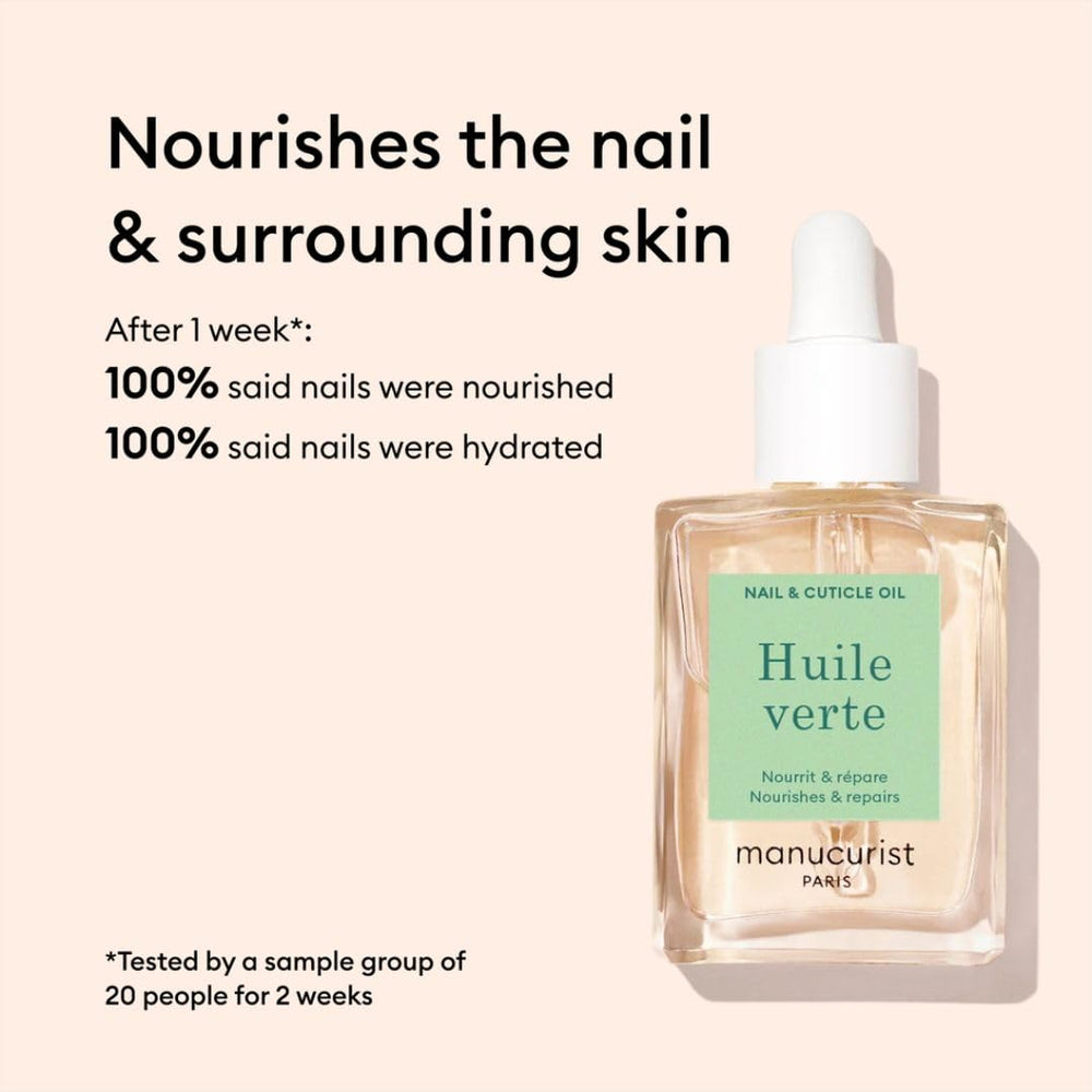 Manucurist rescue kit next to a hand for size comparison and travel-friendly benefit