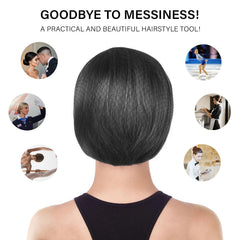MaopaoBeauty hair net covering a wig to prevent tangles in storage