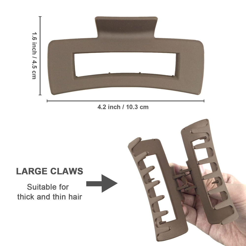 MAORULU clip holding thick ponytail securely for all-day wear and comfort