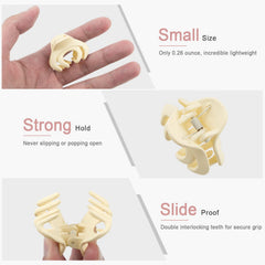 MAORULU clips used in a half-up hairstyle providing light secure hold