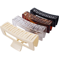 MAORULU front pack view showing 4 jumbo hair claws and styling options
