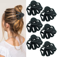MAORULU front view black octopus clip showing compact shape and secure hold