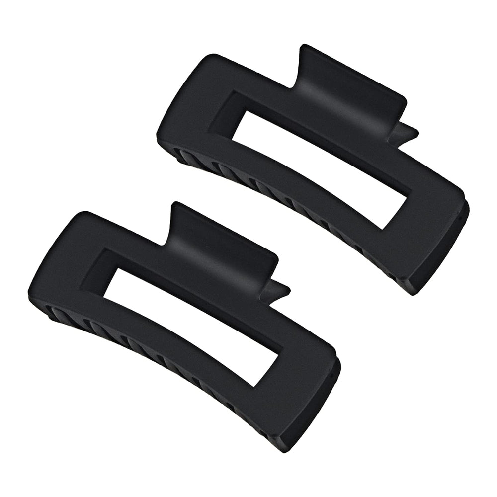 MAORULU front view of matte black rectangle clip showing sleek shape and reliable hold