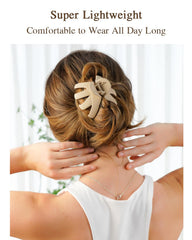 MAORULU clip holding a high bun illustrating quick styling and secure control