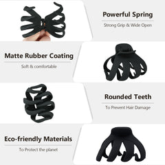 MAORULU clip in hair creating a high bun for comfortable all-day wear