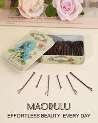 MAORULU pins beside a ruler showing precise size for styling accuracy