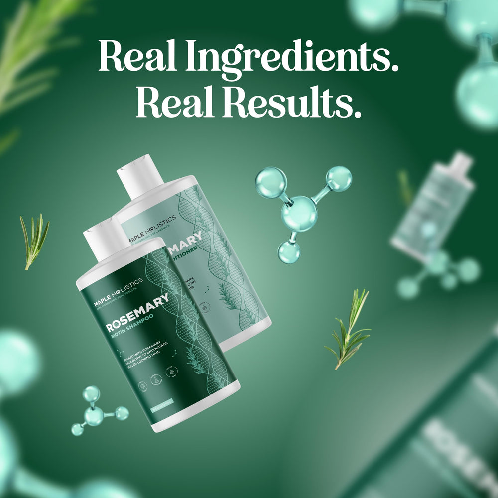 Maple Holistics after styling result on dry hair showing improved volume and shape