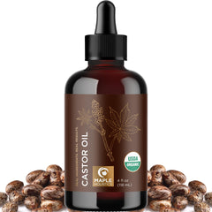 Maple Holistics glass bottle front view showing clean packaging and purity benefit