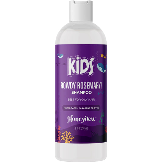 Maple Holistics front label showing kid-friendly clarifying shampoo benefits
