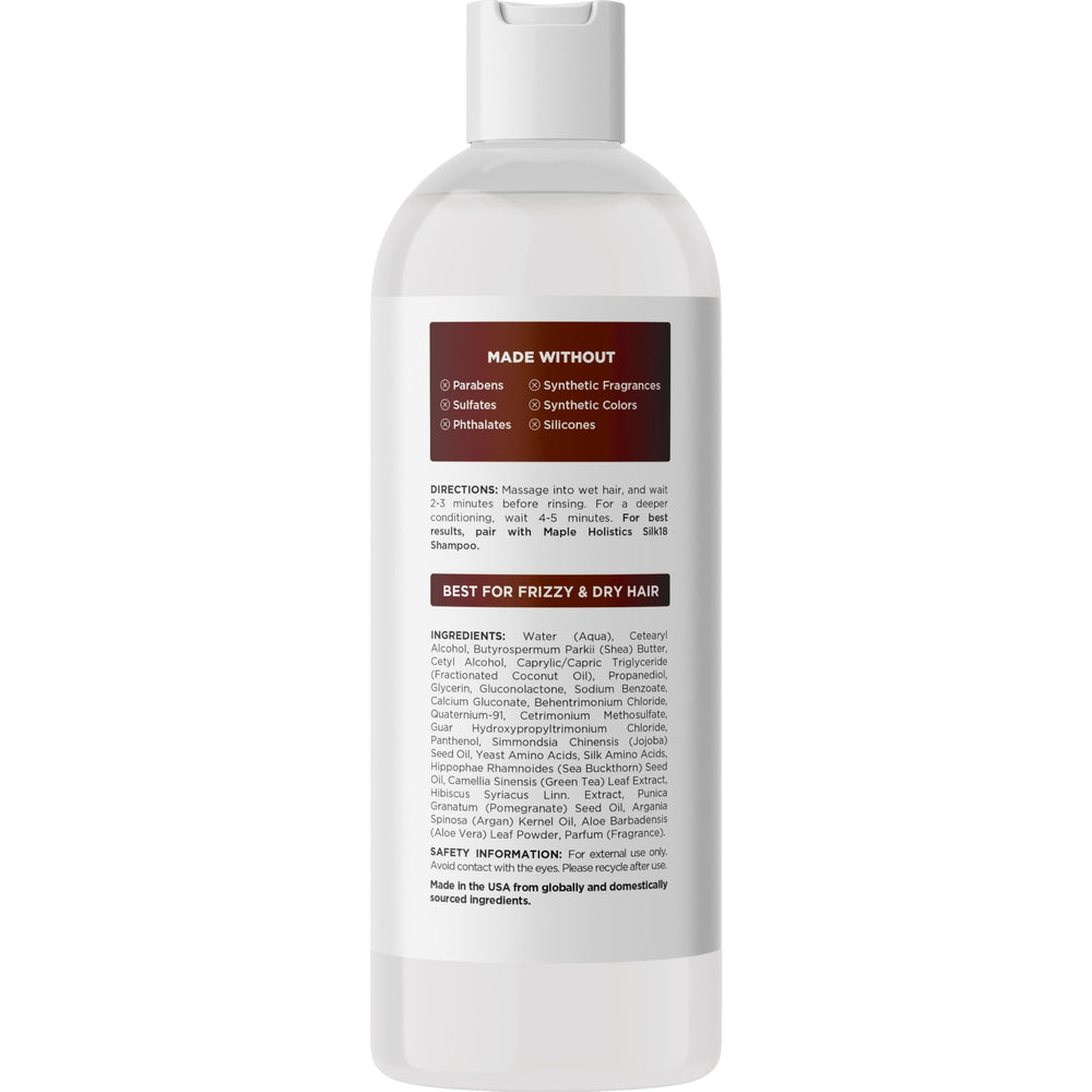 Maple Holistics applied in shower demonstrating smooth detangling benefit