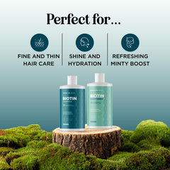 Maple Holistics shampoo pouring to show lightweight texture and gentle cleanse