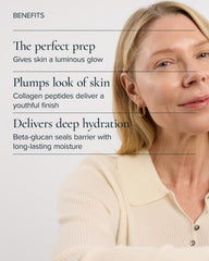 MARA texture drop on fingertip demonstrating lightweight absorption
