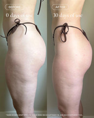 MARA application on leg demonstrating smoothing and hydrating benefit