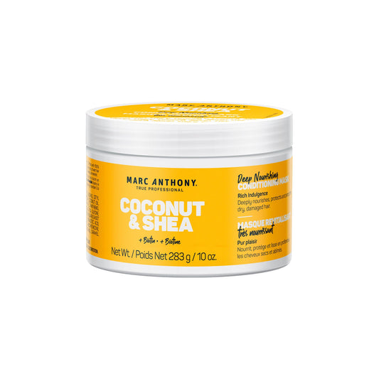 Marc Anthony front packaging showing mask jar and product name, clear benefit: nourishing treatment