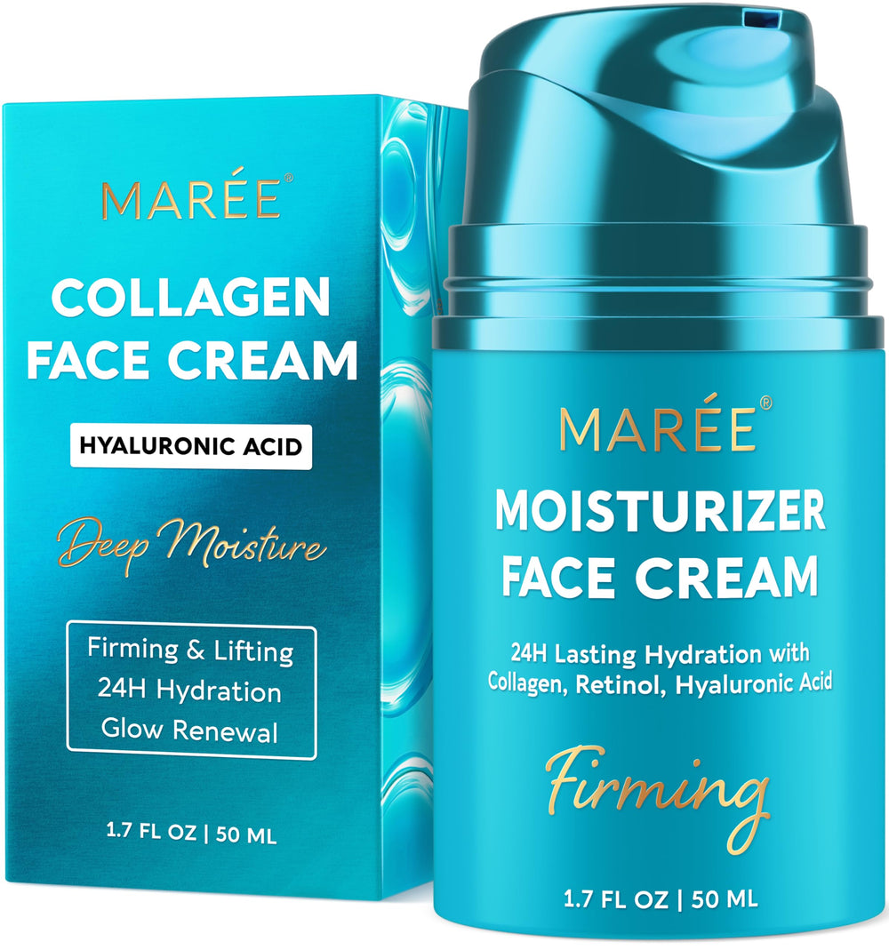 MAREE front jar view showing clean packaging and anti-aging benefit