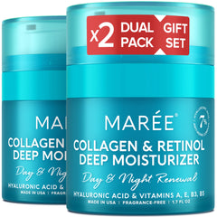 MAREE front packaging two-pack showing jars and labels for easy selection
