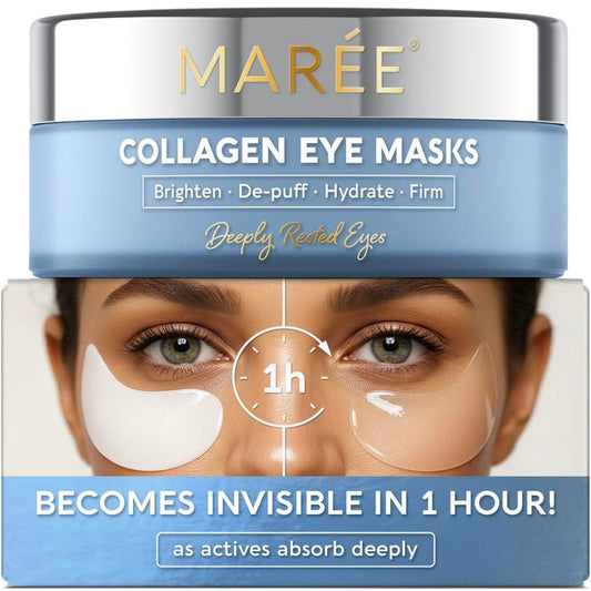 MAREE front packaging showing clear eye gel patches and branding for easy identification