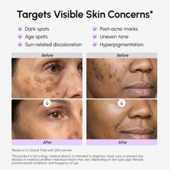 MAREE label close-up showing active ingredients for brightening results