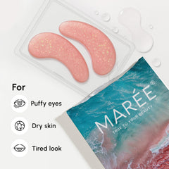 MAREE ingredients label highlighting rose water and niacinamide benefits