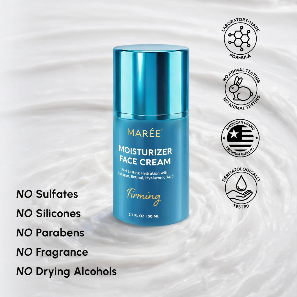 MAREE packaging label close-up showing active ingredients and clarity