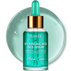 MAREE bottle front view showing clear soothing serum benefits