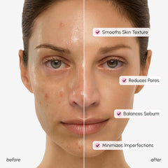 MAREE toner on cotton pad demonstrating gentle application benefit