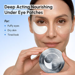 MAREE close-up of a transparent eye gel highlighting smooth hydrogel texture and cooling effect