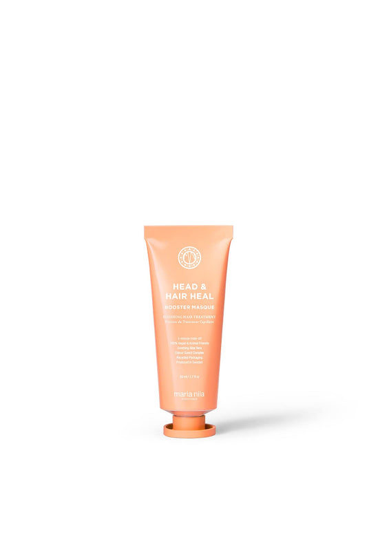 Maria Nila front tube showing label and benefit for calming scalp