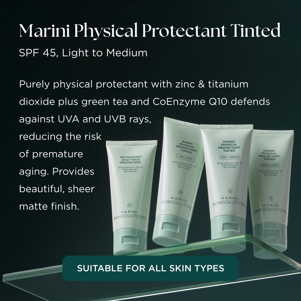 Marini SkinSolutions texture swatch showing lightweight matte finish