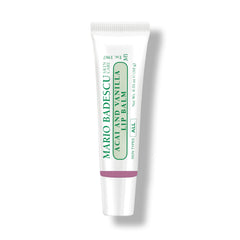 Mario Badescu acai and vanilla front packaging showing compact tube, easy portability benefit