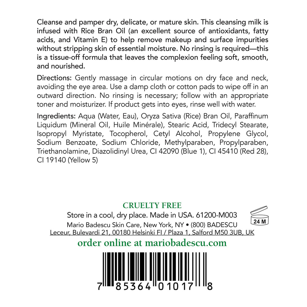 Mario Badescu creamy texture closeup highlighting smooth emollient finish