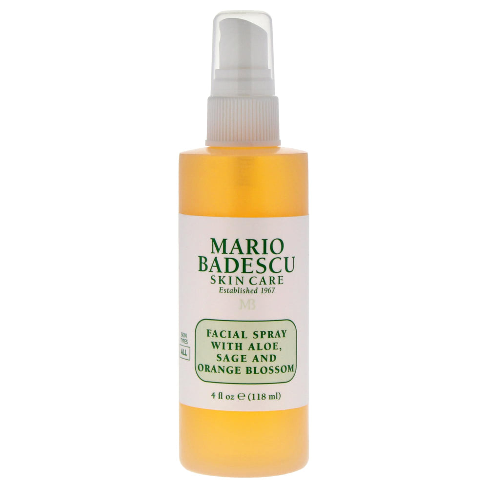Mario Badescu front packaging shows bottle and label for easy identification and trust