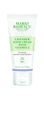 Mario Badescu front packaging showing tube and lavender, highlights calming hydration