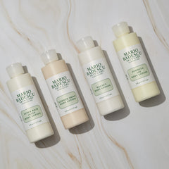 Mario Badescu creamy olive lotion texture close-up demonstrating smooth absorption