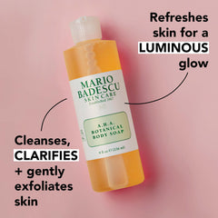 Mario Badescu gel texture close-up showing smooth exfoliating consistency