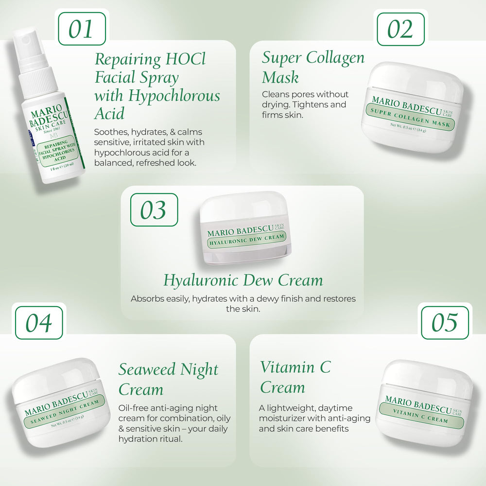 Mario Badescu vitamin C serum bottle close-up for brightening boost
