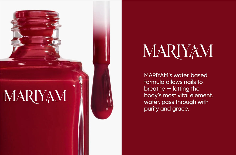 Mariyam close-up texture sheen highlighting breathable, natural finish